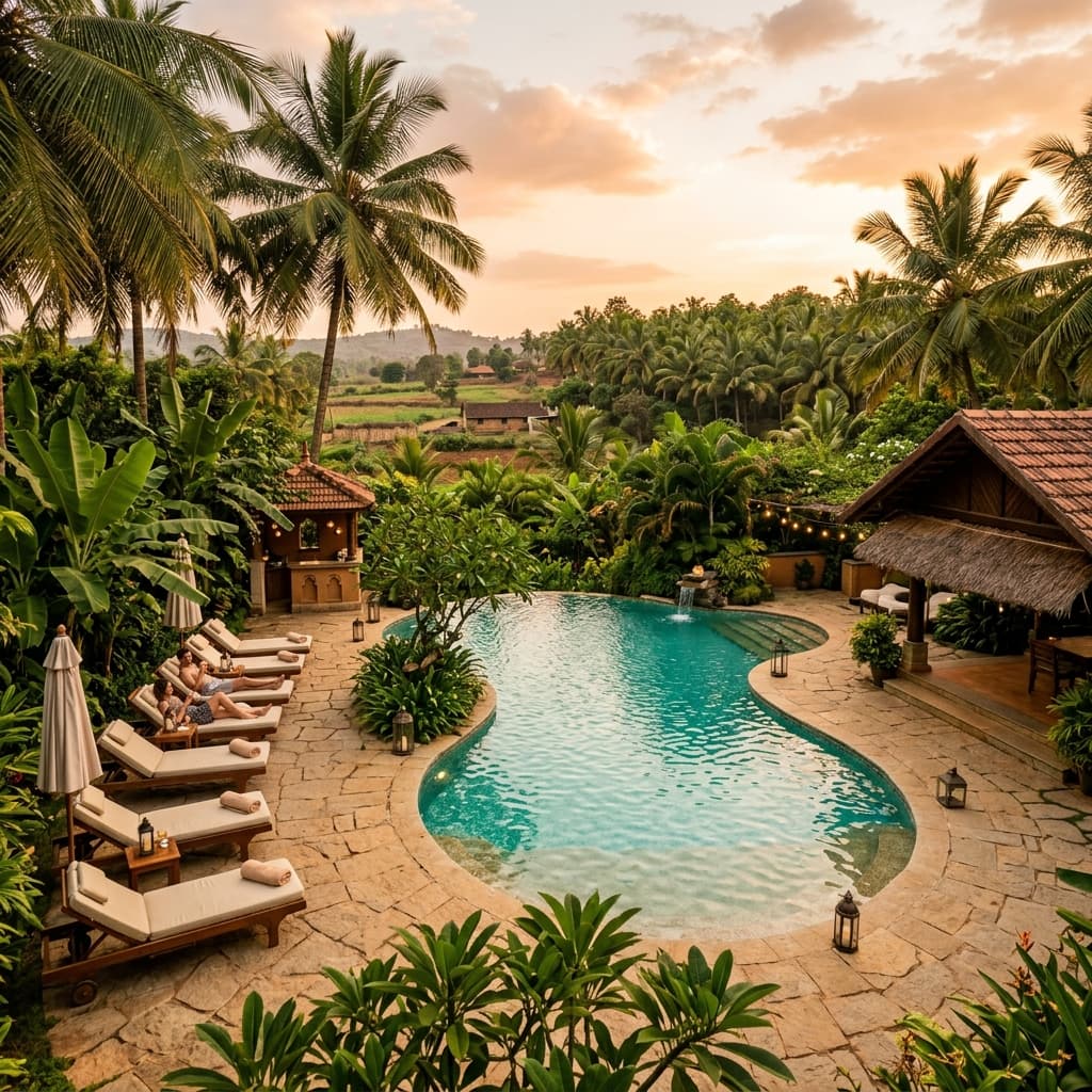 Luxury swimming pool