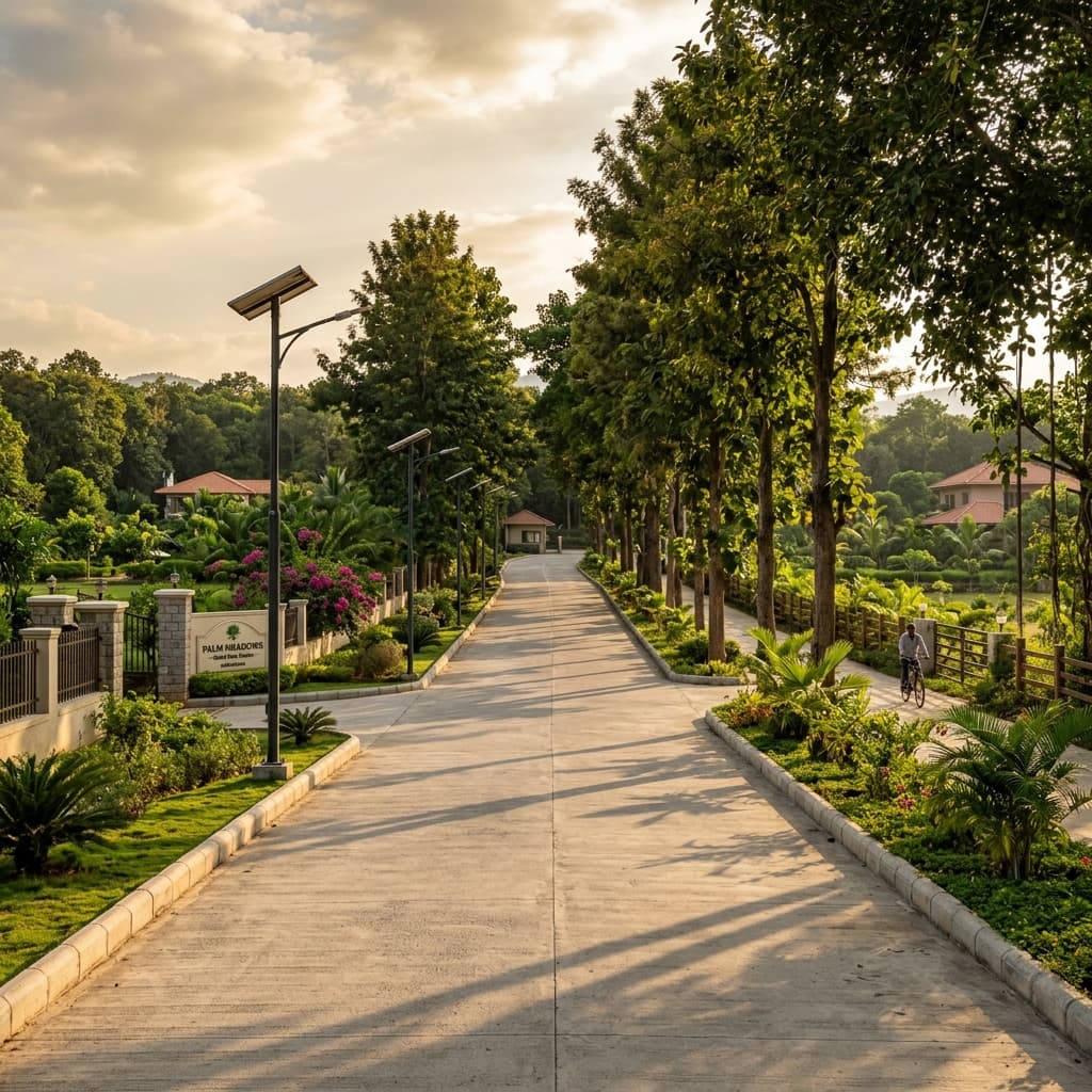 Wide internal road